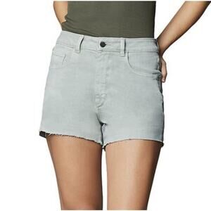 DL1961 Emilie High Rise 4” Cutoff Shorts Vintage Fit in Kiwi Green Size 25